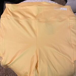 Victoria’s Secret pink active yellow shorts